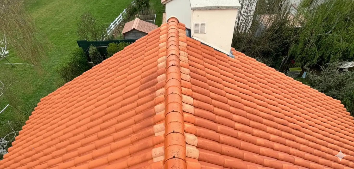 Travaux de couverture de toiture après