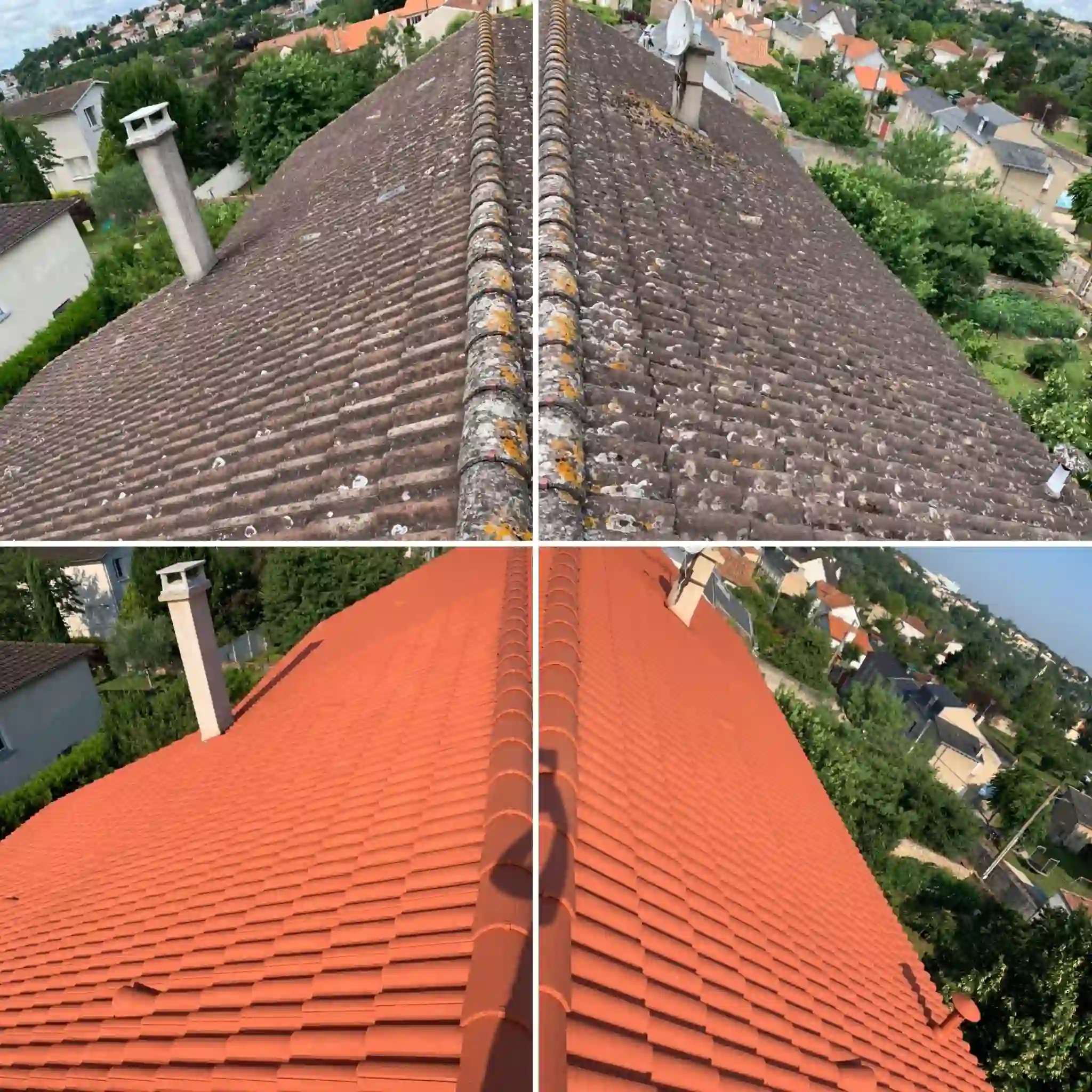 Traitement de peinture de toiture à Poitiers